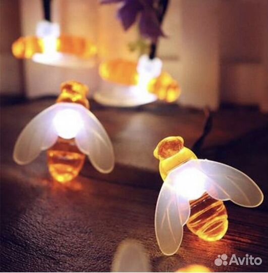 Новогодняя гирлянда 5 м пчелки