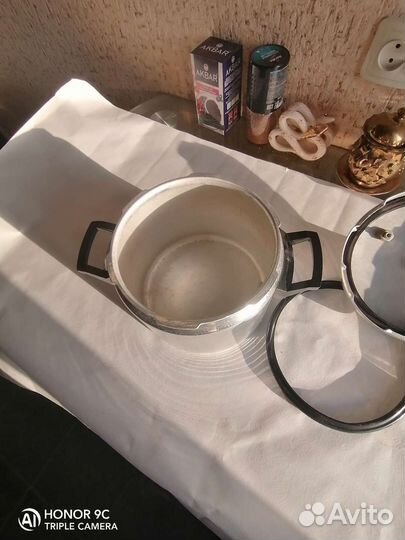 Скороварка минутка СССР, на 6 литров. С запасной