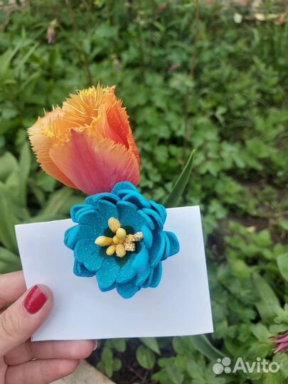 Заколка для волос ручной работы