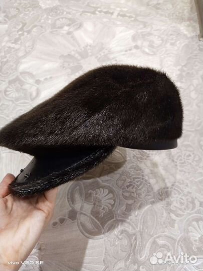 Меховая мужская кепка