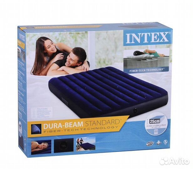Надувной матрас двухспальный интекс