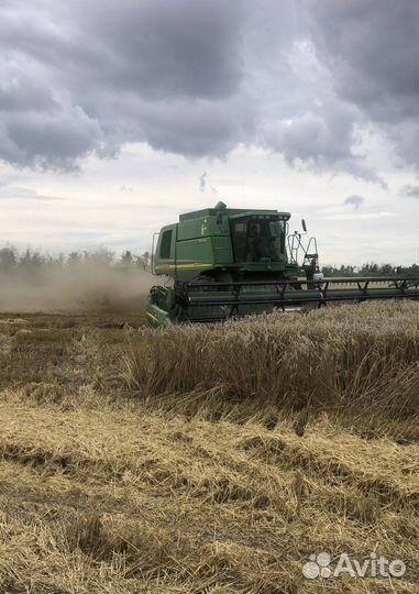 Уборка урожая комбайнами john deere