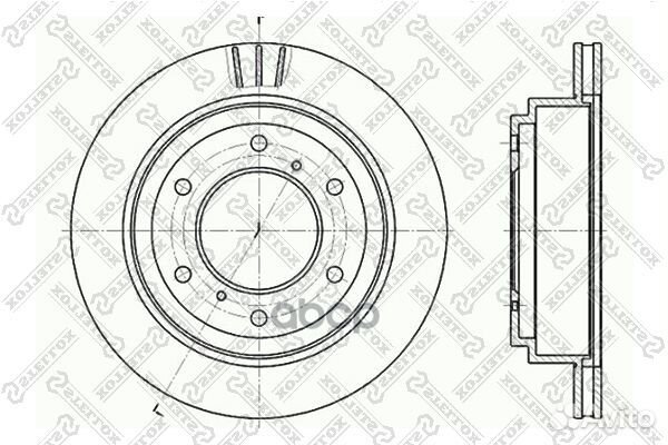 6020-3041V-SX диск тормозной задний Mitsubishi