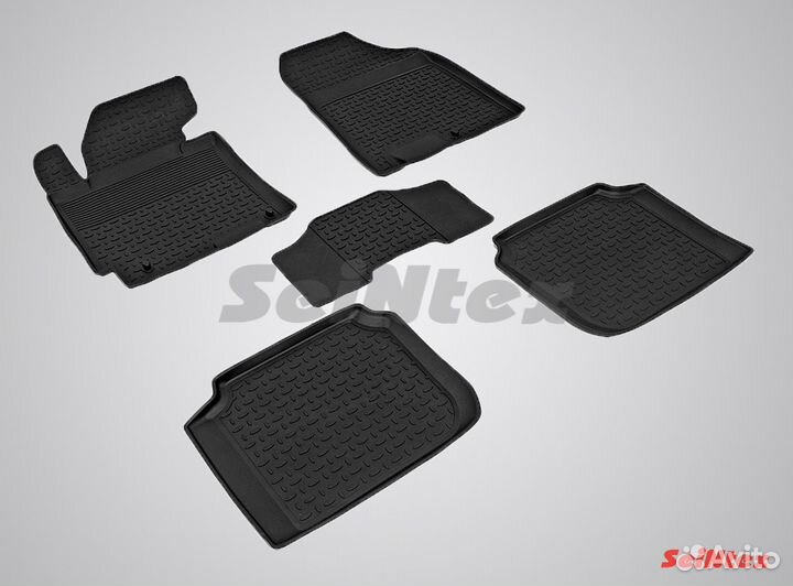 Ковры резиновые на Kia Cerato с 2013-2018 г. в