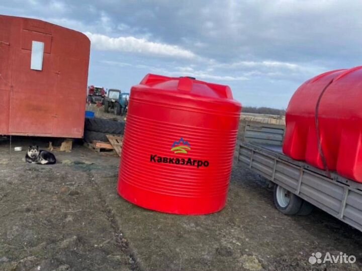 Емкость, бак для воды, 2000/6000л кас от завода