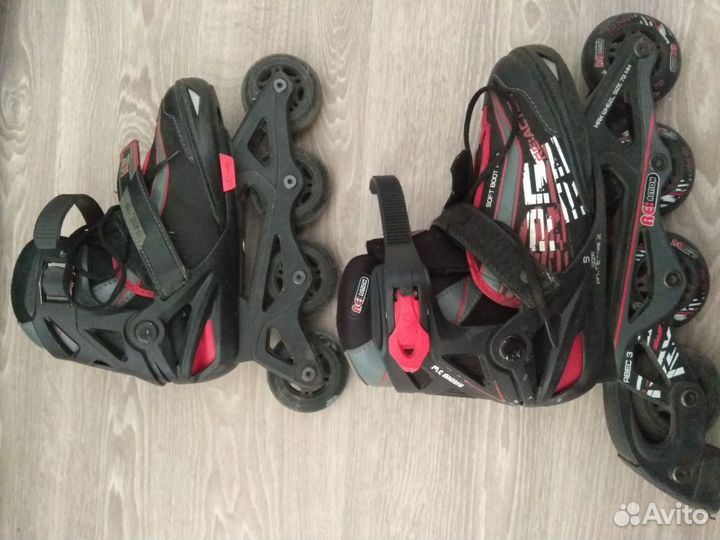 Роликовые коньки детские ReAction RN15B, р-р 31-36