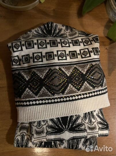 Женская шапка шарф