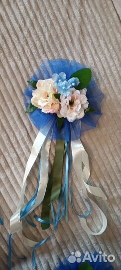 Свадебное украшение на машину