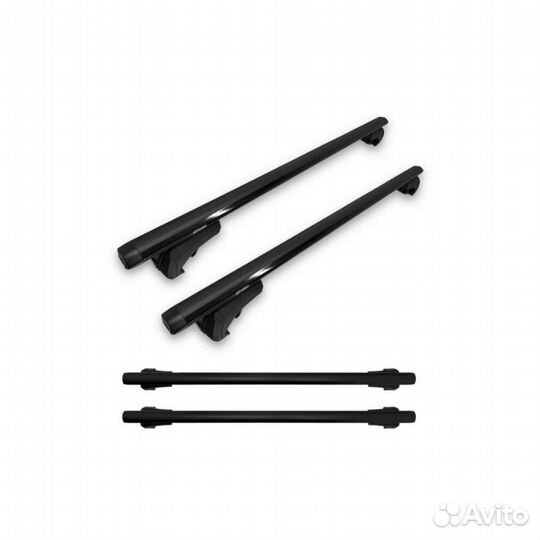 Багажник на рейлинги ED аэро без замков