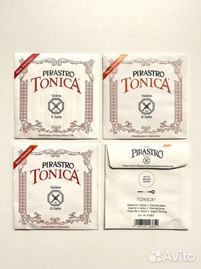 Струны для скрипки Pirastro Tonica