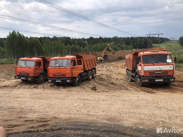 Песок щебень гравий Пгс торф чернозём доставка