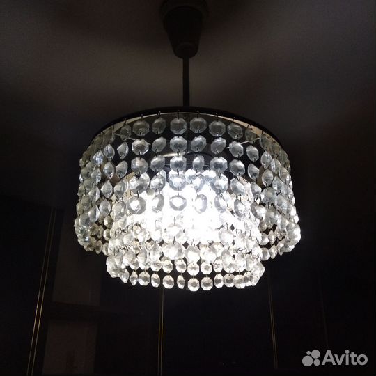 Светильник СССР каскад хрусталь