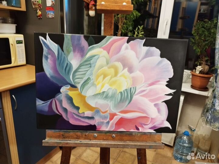 Картина маслом на холсте цветы