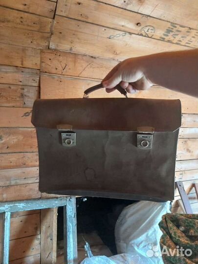 Портфель кожаный старинный