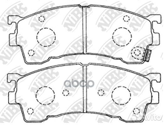 Колодки тормозные mazda 323/626/premacy 92- пер