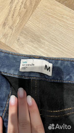 Джинсы с флисом