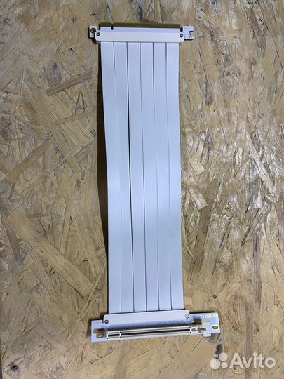 Райзер для видеокарт PCIe 3.0 х16 белый 30см