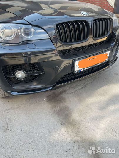 Передняя губа под бампер BMW X6 E71