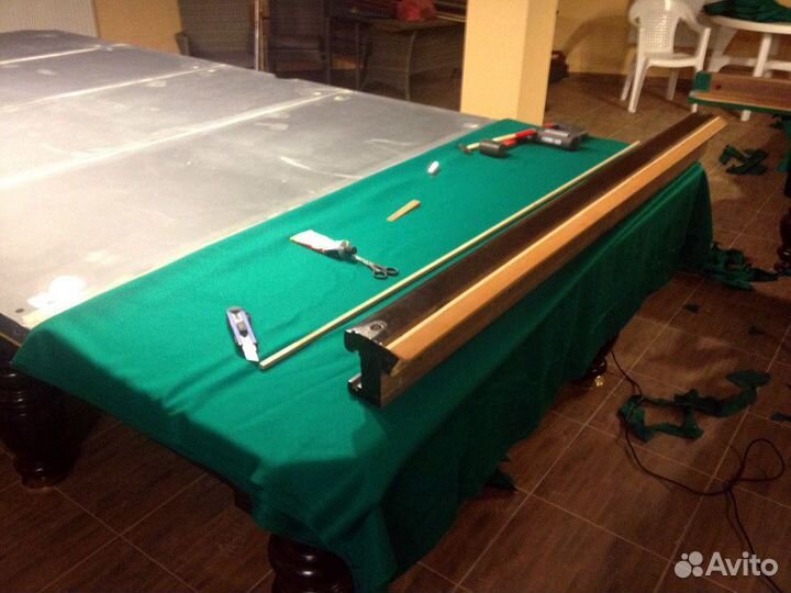 Перетяжка бильярдных столов