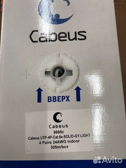 Кабель витая пара Cabeus UTP кат. 5е