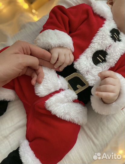 Новогодний костюм деда мороза для малыша