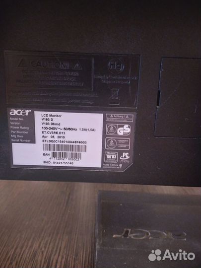 Монитор Acer 19