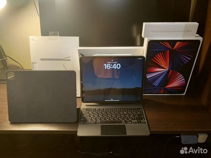 Apple iPad pro 12.9 m1 2tb 16gb lte, pencil 2,keyb