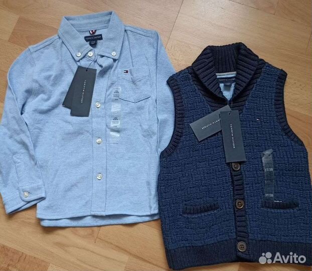 Рубашка +жилетка Tommy Hilfiger original 3 года