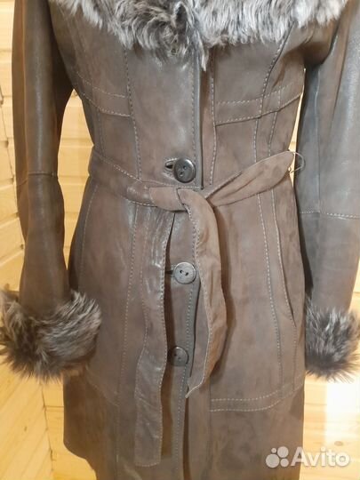 Дубленка натуральная La reine blanche 46 р