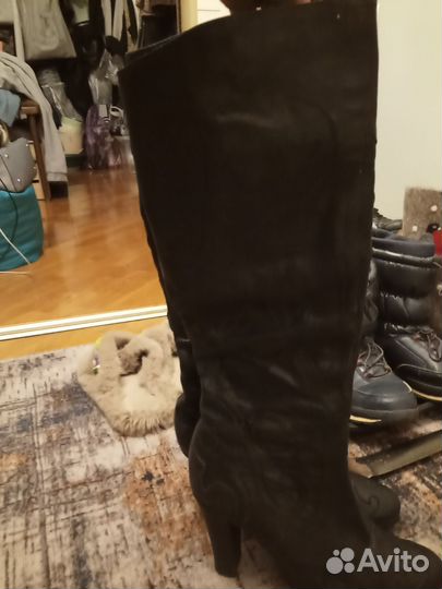 Сапоги, кожа, осень/весна р.38