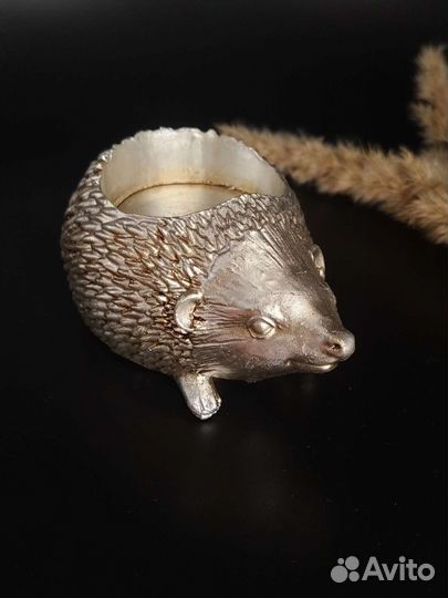 Подсвечник для чайной свечи ёжик статуэтка