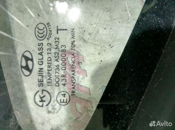 Хендай ix35 Форточка задняя правая AS2 Прав