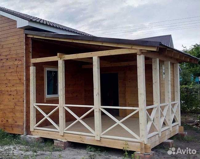 Пристройка к дому. Терраса веранда беседка