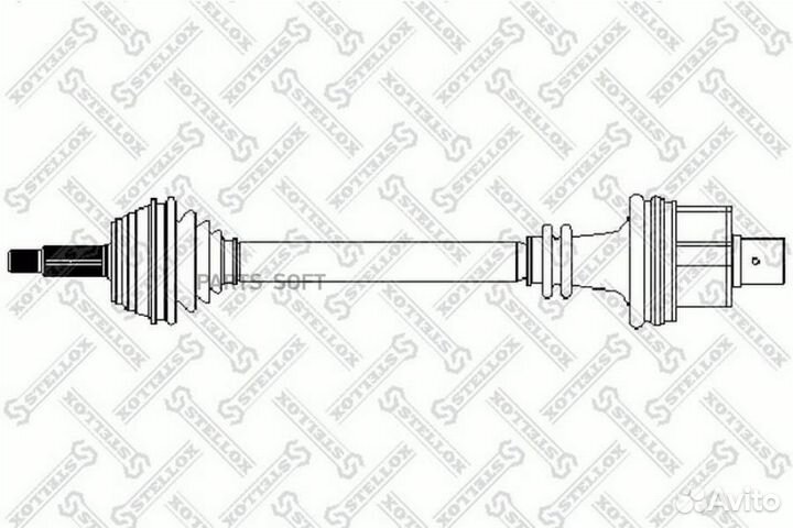 Stellox 1581770SX 158 1770-SX привод правый 747mm