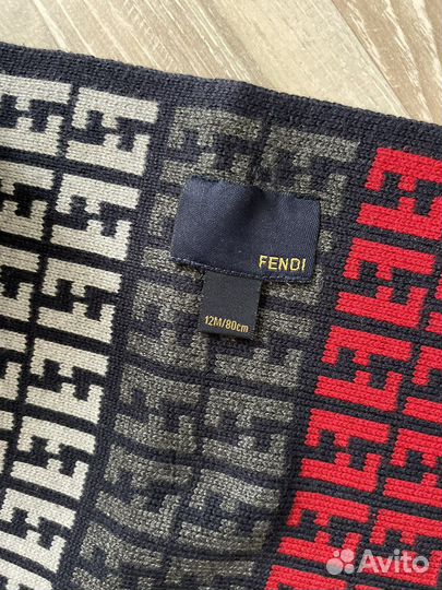 Детский комплект шапка и шарф Fendi, оригинал