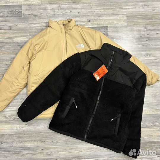 Куртка the north face барашек двухсторонняя