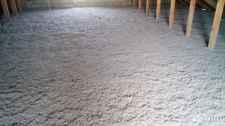 Бесшовное утепление. Эковата Eco fiber