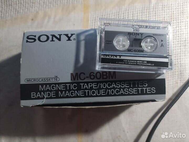 Аудиокассеты sony microcassette mc-60 bm sony