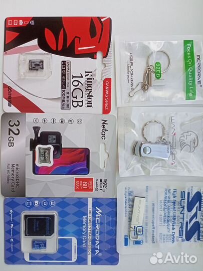 USB Flash и карты памяти microsd
