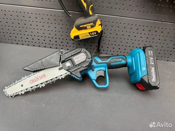 Мини цепная пила Makita 24v сучкорез