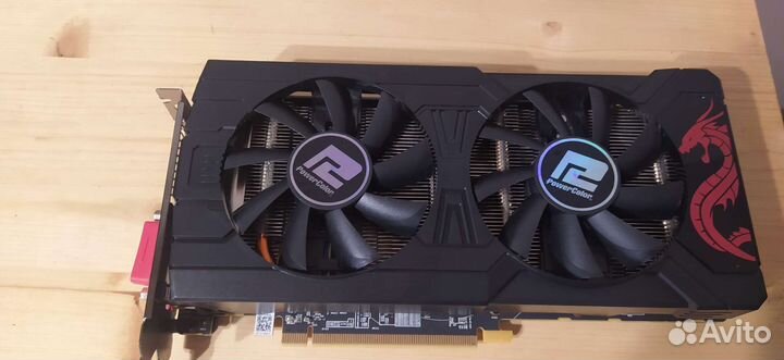 Видеокарта Powercolor rx570 4gb