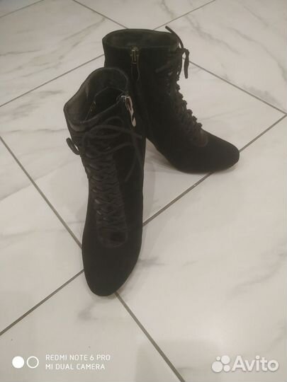 Ботильоны натуральная замша 37