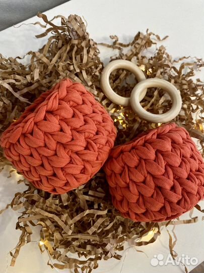 Корзинка из трикотажной пряжи