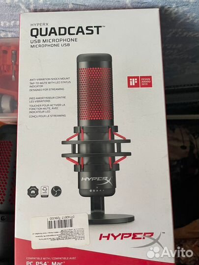 Микрофон hyperx Quadcast