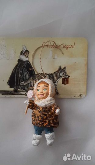 Ватные елочные игрушки