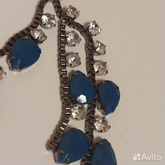Ожерелье колье сверкающее
