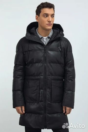 Кожаная куртка мужская зимняя