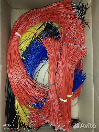 Мерная резка, зачистка, обжим провода