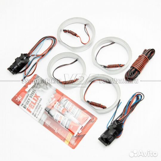 Светодиодные Ангельские глазки BMW X3 E83 Дорестай