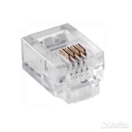 Коннектор RJ11 6P4C 1шт